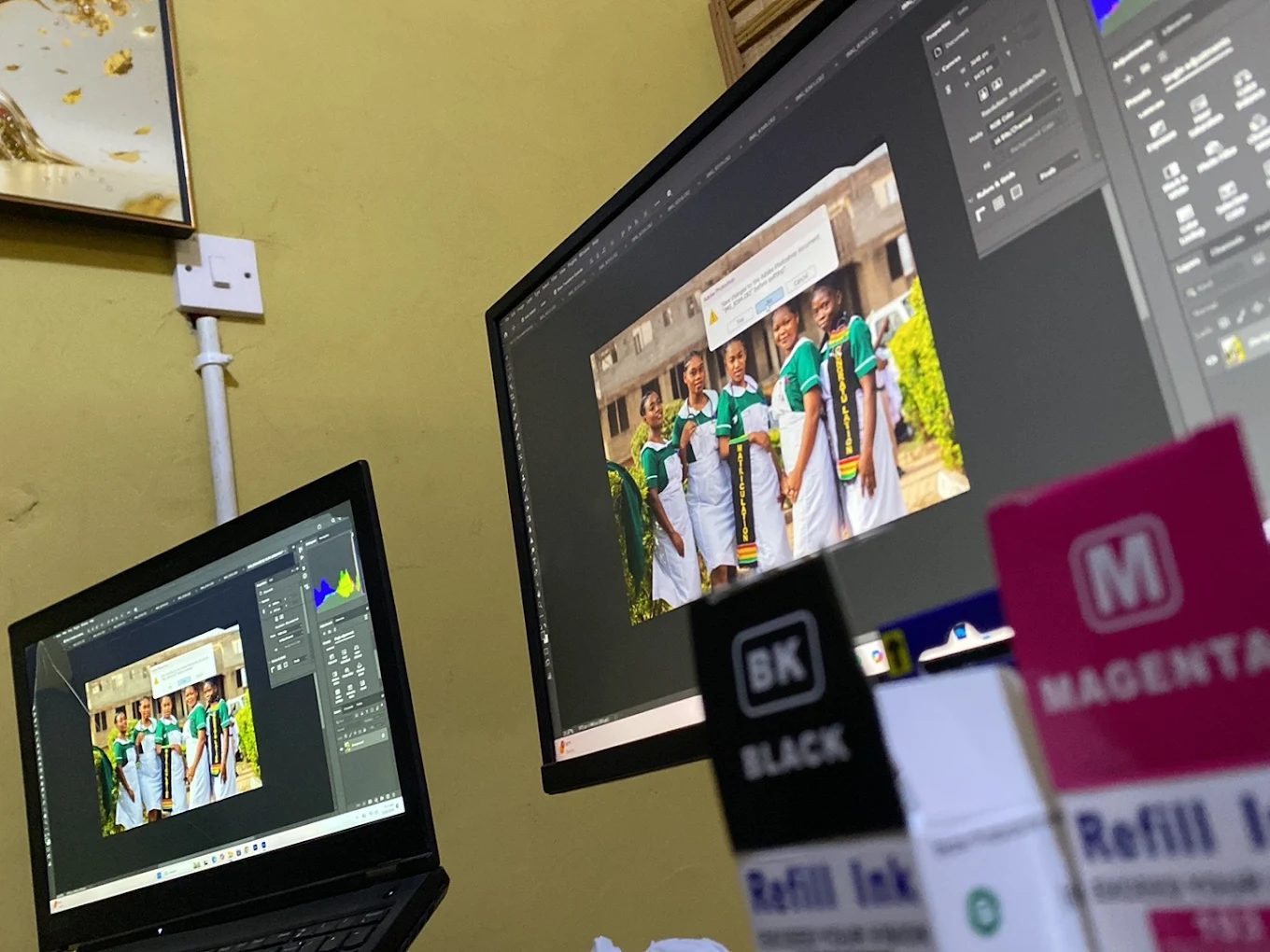 Walling Printing Press production and design workstation